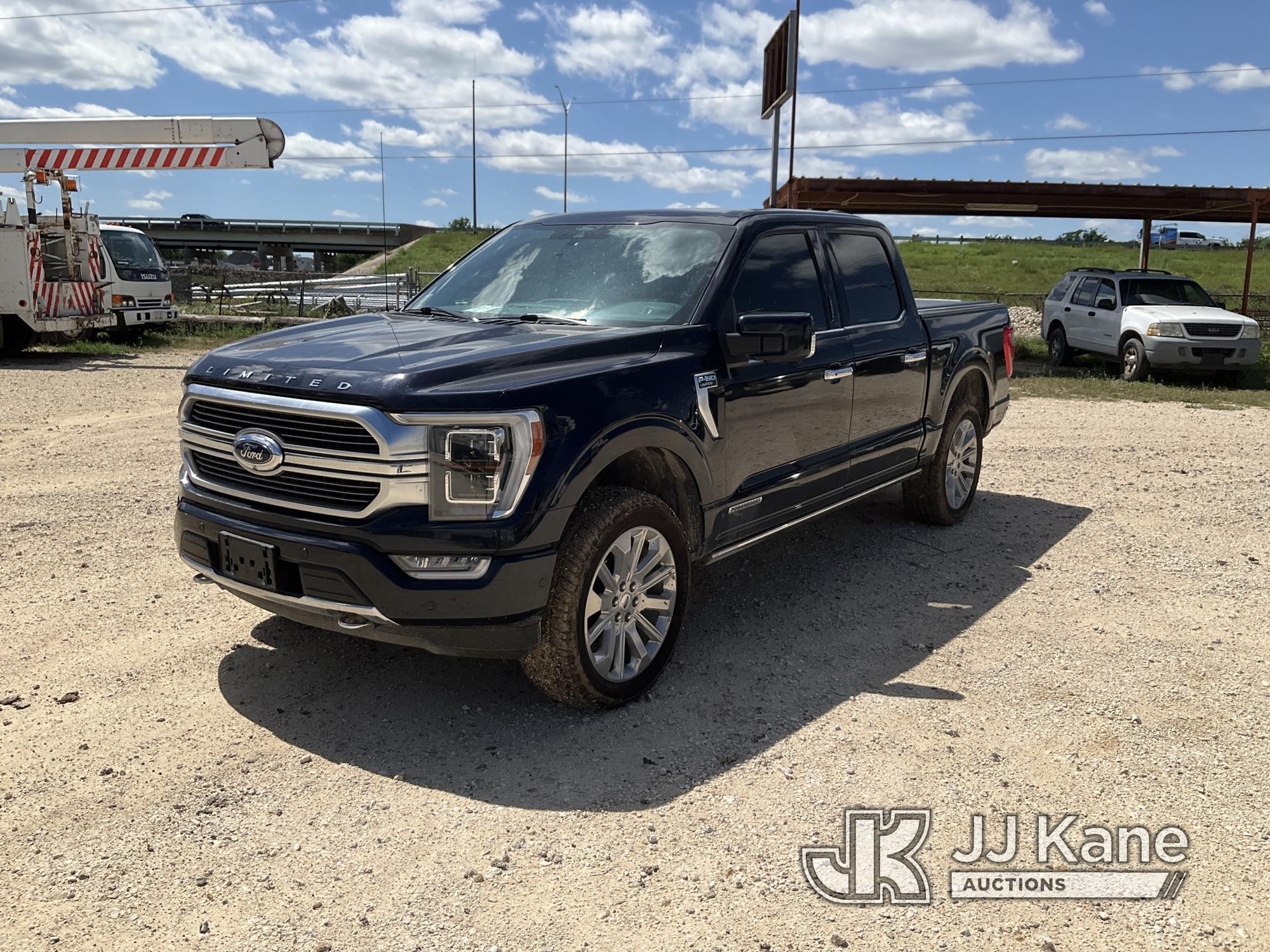 (San Antonio, TX) 2021 Ford F150 4x4 Crew-Cab Pickup Truck Runs & Moves) (Jump To Start) (Check Engi