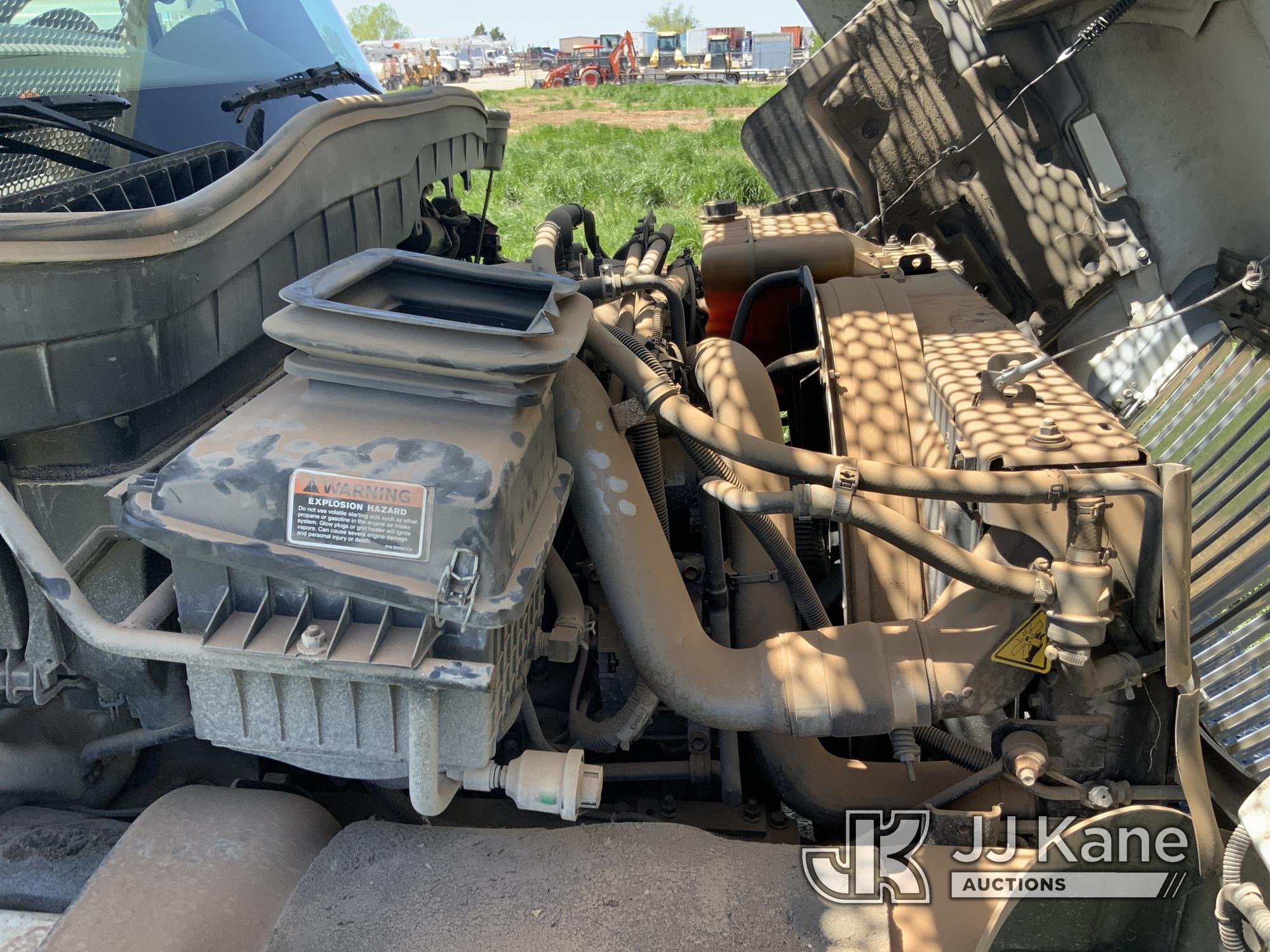 (Yukon, OK) HiRanger 5TC-55, Material Handling Bucket Truck rear mounted on 2013 International 4300