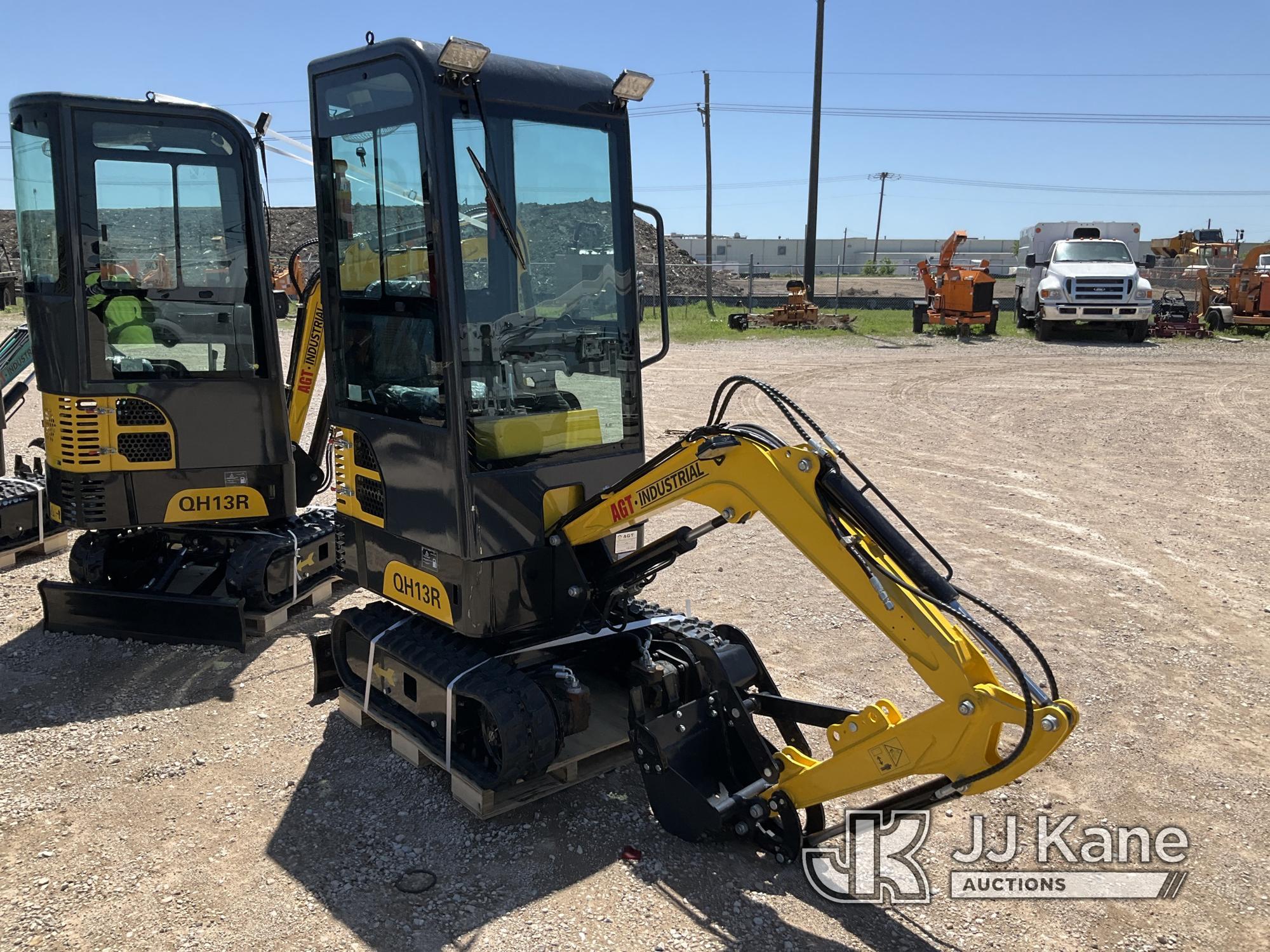 (Waxahachie, TX) 2024 AGT QH13R Mini Hydraulic Excavator New, No Fluids,