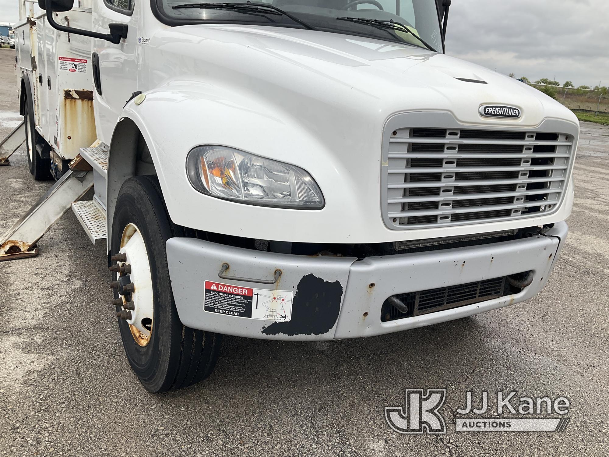 (Kansas City, MO) Altec AA55-MH, Material Handling Bucket Truck rear mounted on 2018 Freightliner M2