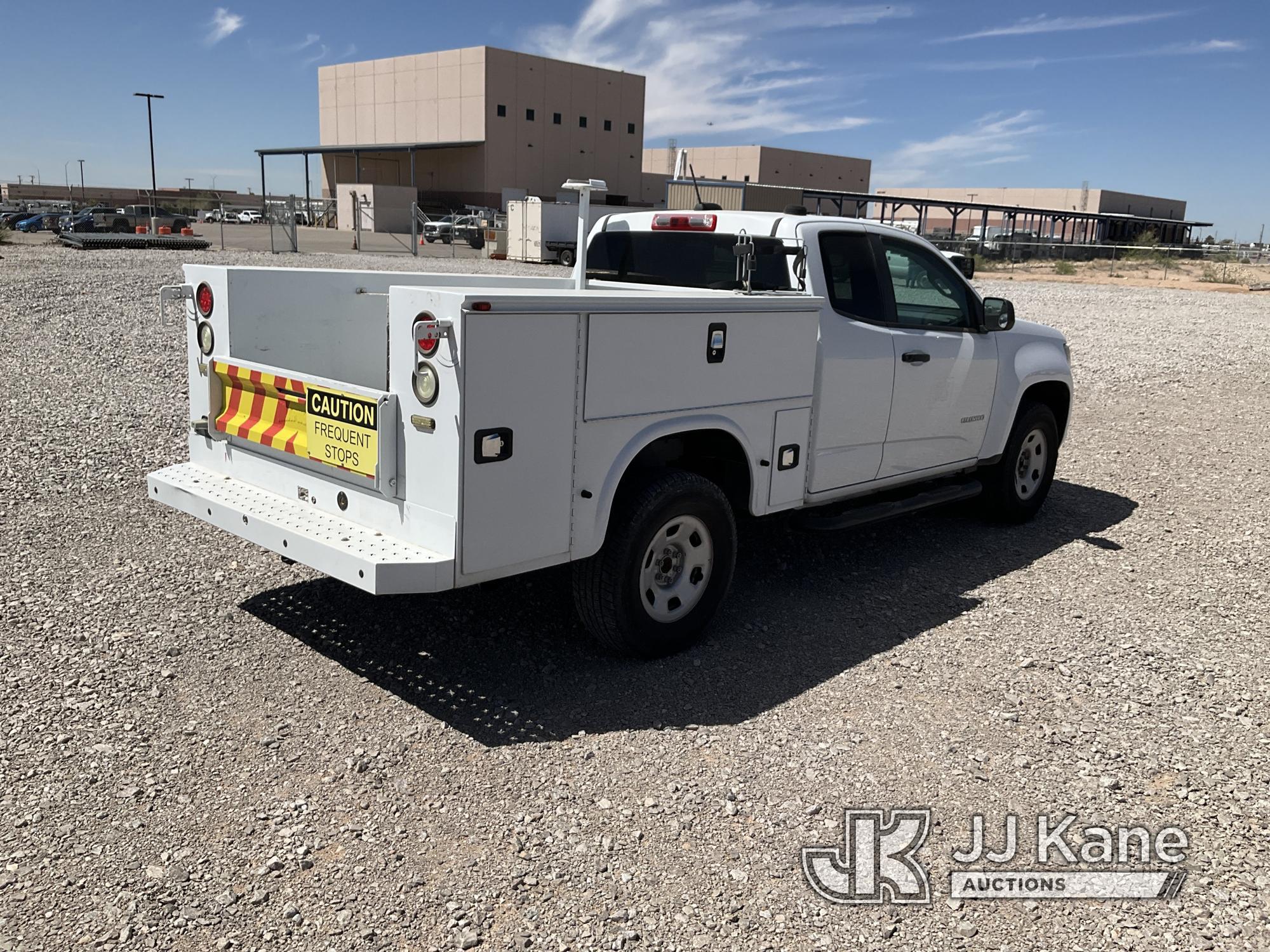 (El Paso, TX) 2016 Chevrolet Colorado Extended-Cab Service Truck Starts, Runs and Moves, Heavy Fuel