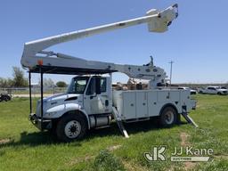 (Yukon, OK) Altec AA55E, Material Handling Bucket Truck rear mounted on 2013 International 4300 Dura