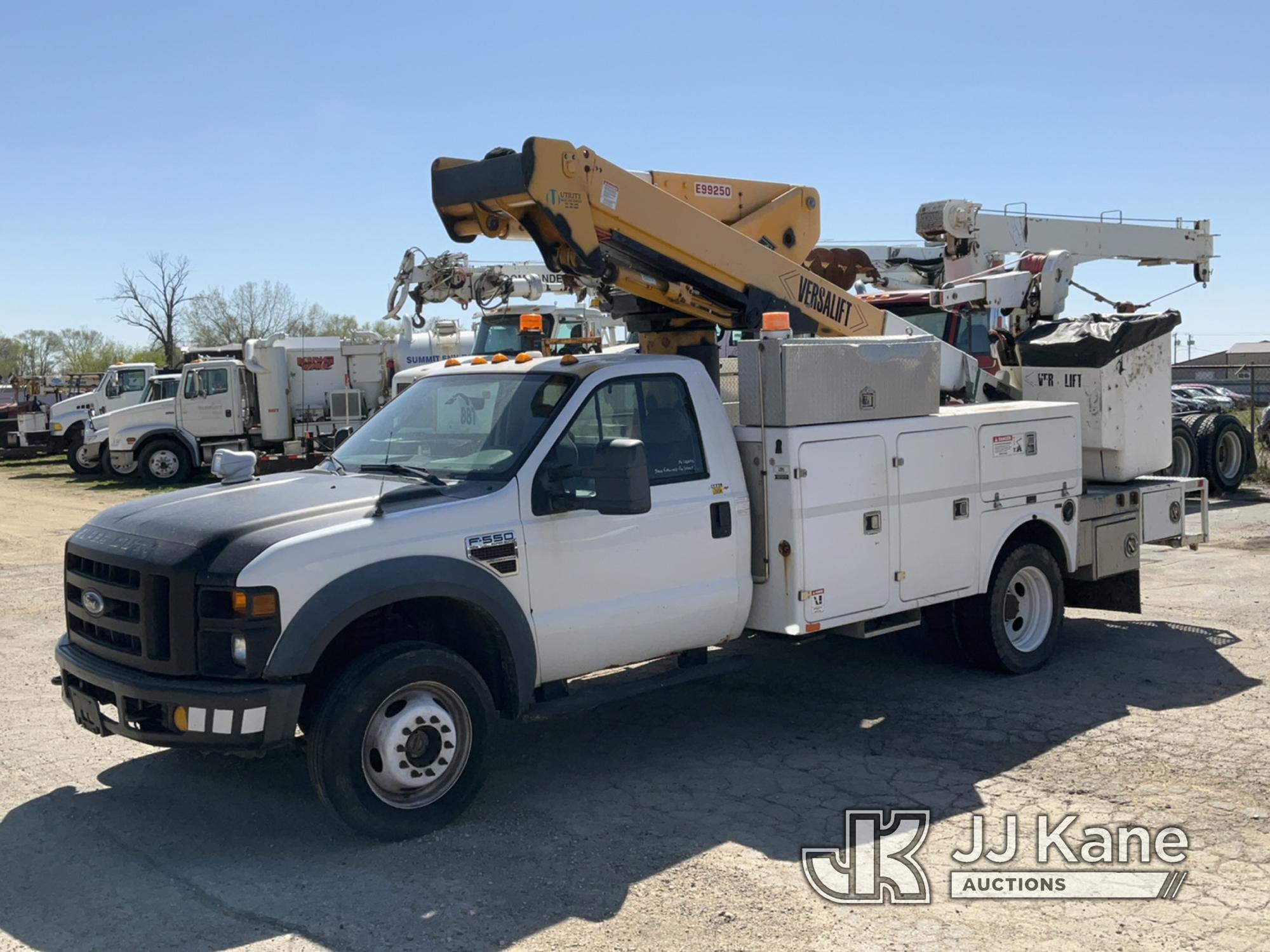 (South Beloit, IL) Versalift VST-40I, Articulating & Telescopic Bucket Truck mounted behind cab on 2