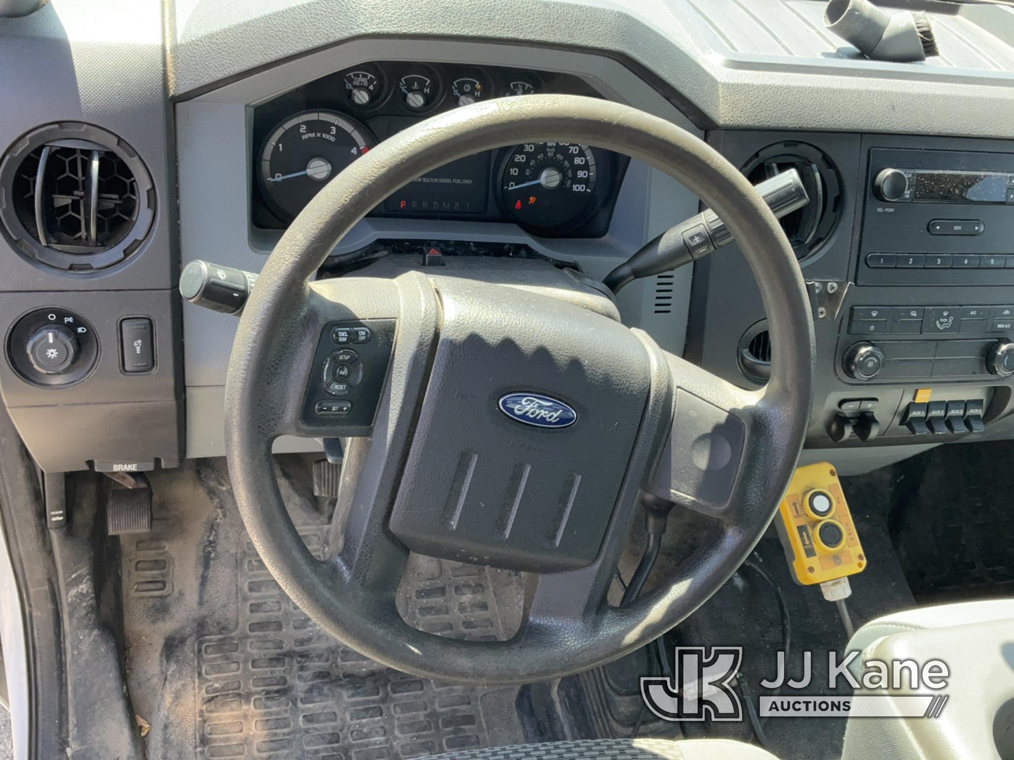 (South Beloit, IL) 2012 Ford F450 4x4 Dump Truck Not Running, Condition Unknown, Cranks, Check Engin