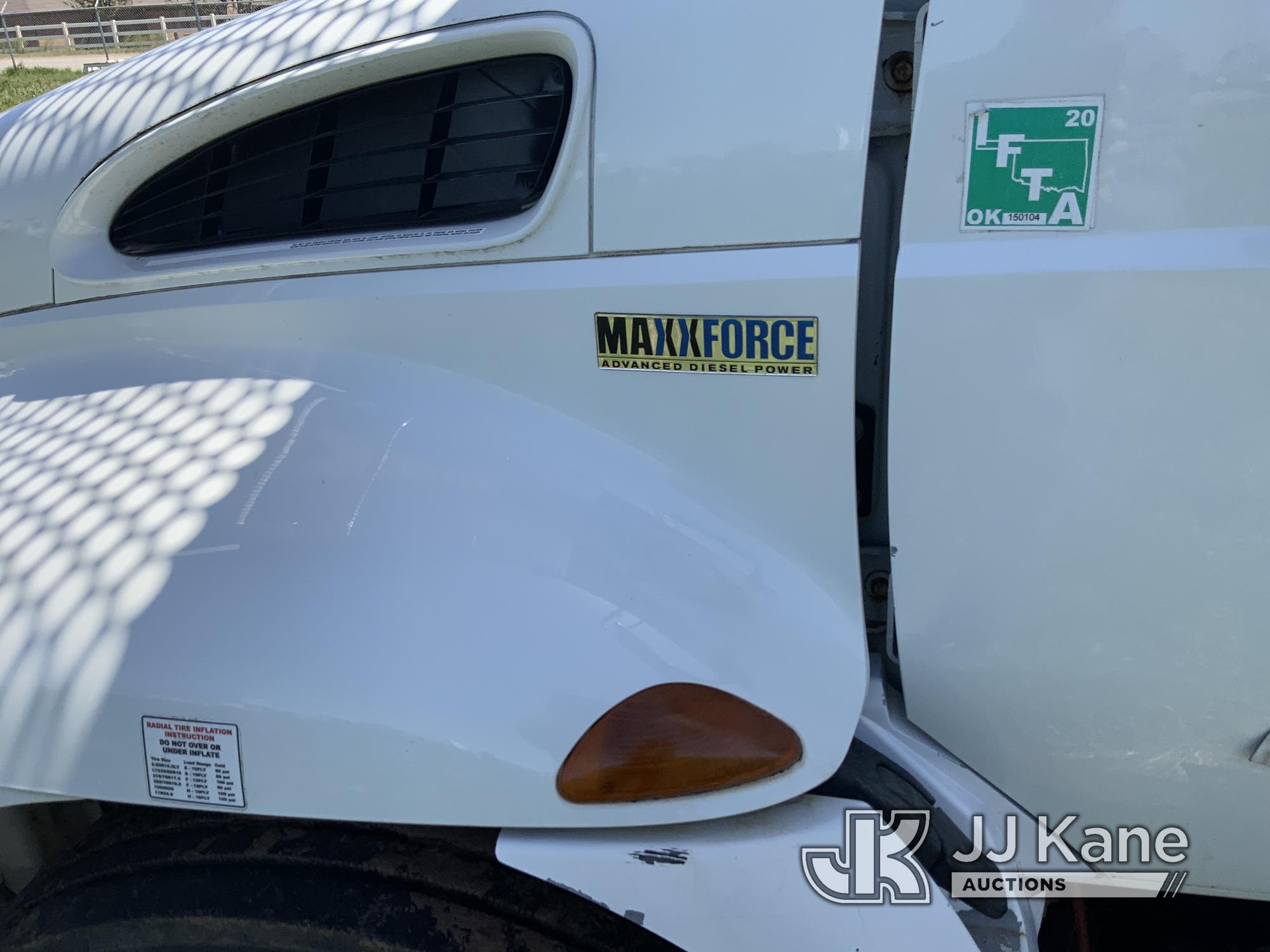 (Yukon, OK) HiRanger 5TC-55, Material Handling Bucket Truck rear mounted on 2013 International 4300