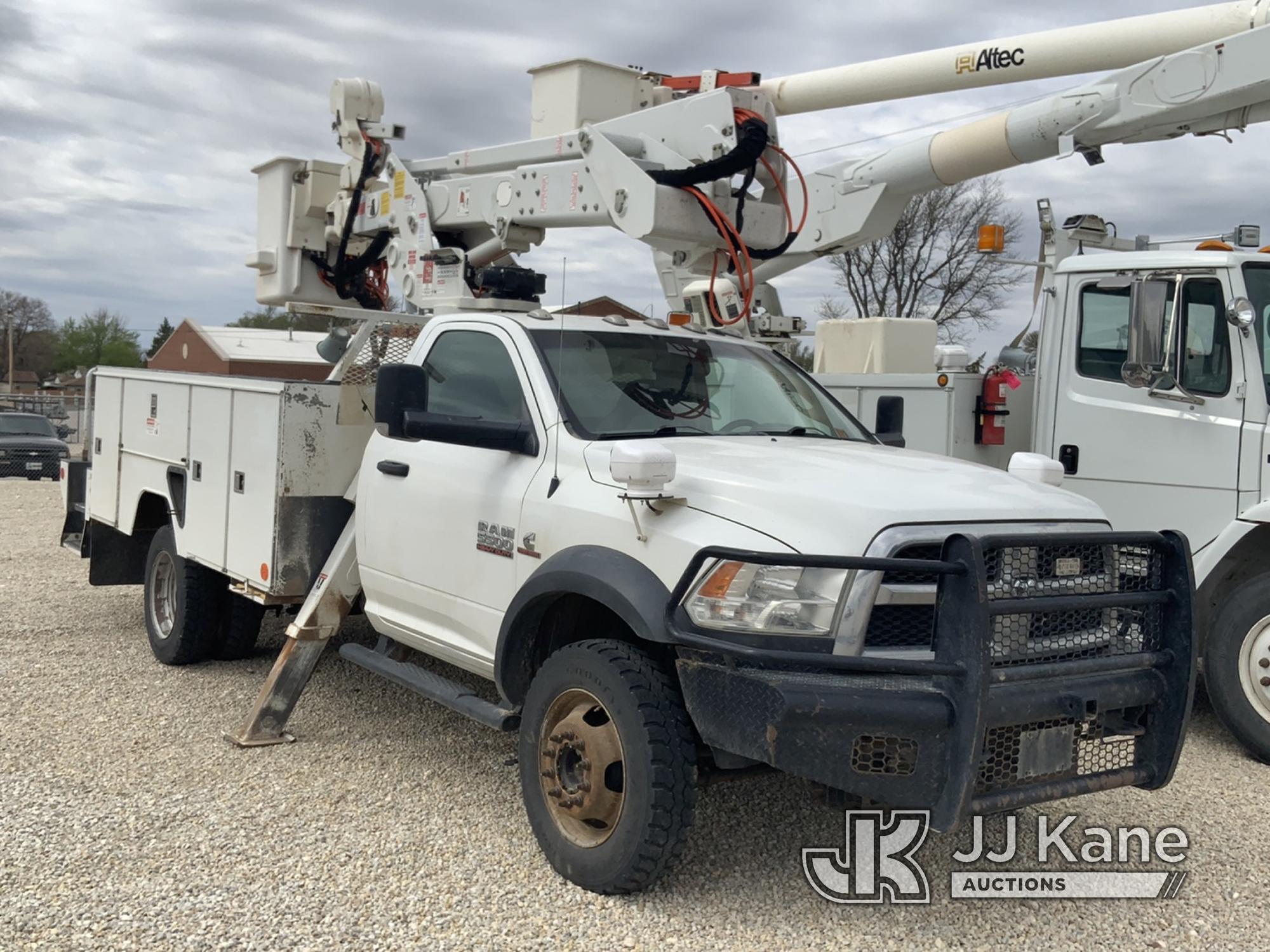 (Dighton, KS) ETI ETCMH40IH, Articulating & Telescopic Material Handling Bucket Truck mounted behind