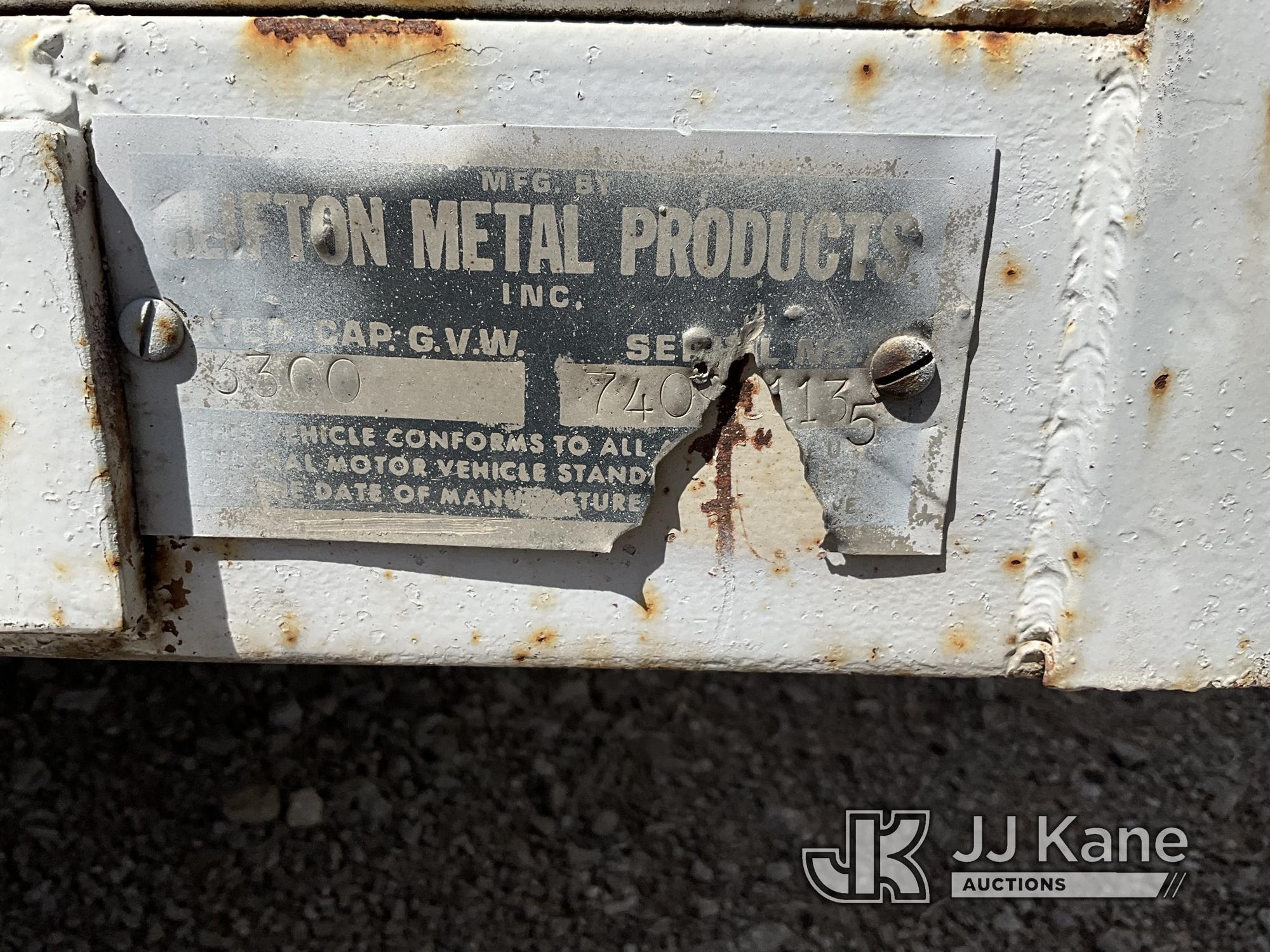 (El Paso, TX) 1974 Clifton S/A Reel/Material Trailer No Title) (Will Pull, Road Worthy, Paint/Body D