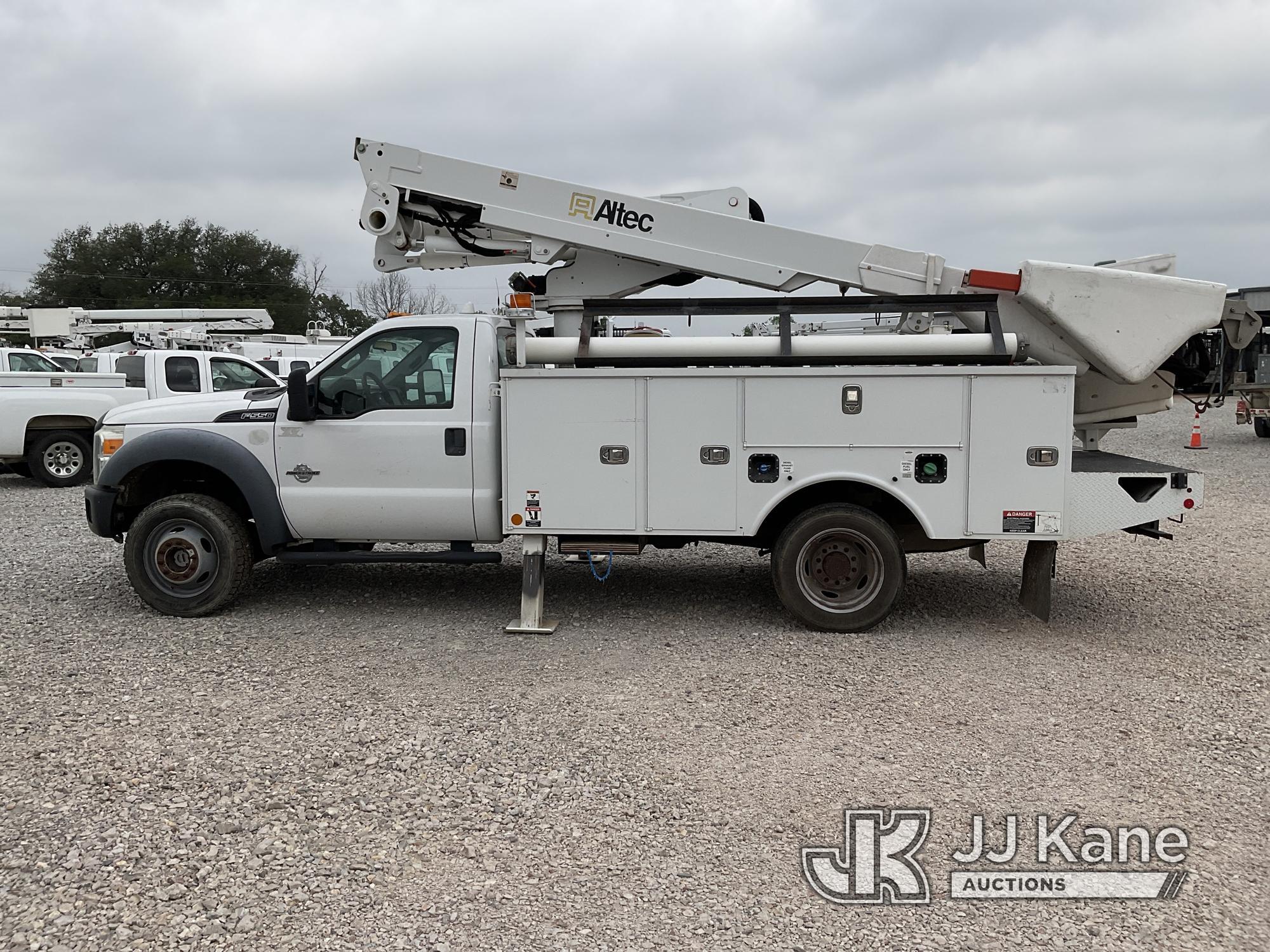 (Johnson City, TX) Altec AT40-MH, Articulating & Telescopic Material Handling Bucket Truck mounted b