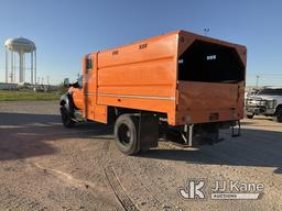 (Waxahachie, TX) 2013 Ford F650 Chipper Dump Truck Runs & Moves) (ABS Light On) (Seller States: Need