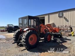 (Homer, LA) Kubota M9960 Utility Tractor Runs & Moves) (Will Not Stay in Gear, Condition Unknown, Mi