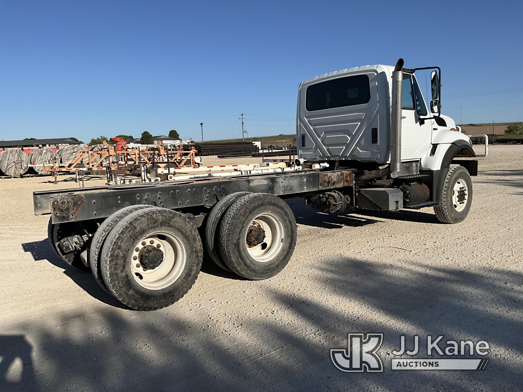 (San Angelo, TX) 2013 International 7400 6x6 Cab & Chassis, Cooperative owned Runs and Moves