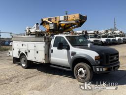 (South Beloit, IL) Versalift VST-40I, Articulating & Telescopic Bucket Truck mounted behind cab on 2