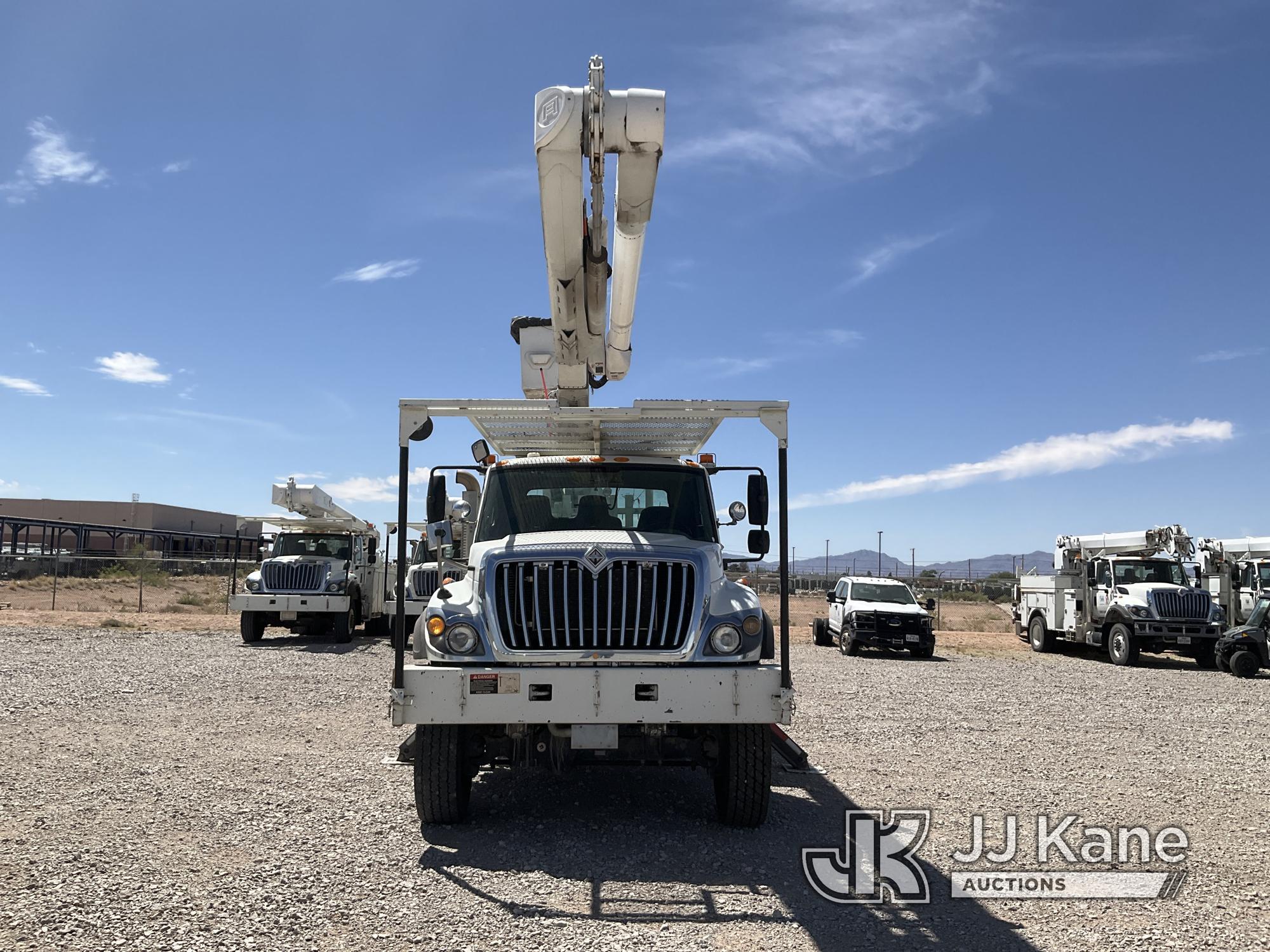 (El Paso, TX) Altec AM55-E, Over-Center Material Handling Bucket rear mounted on 2008 International