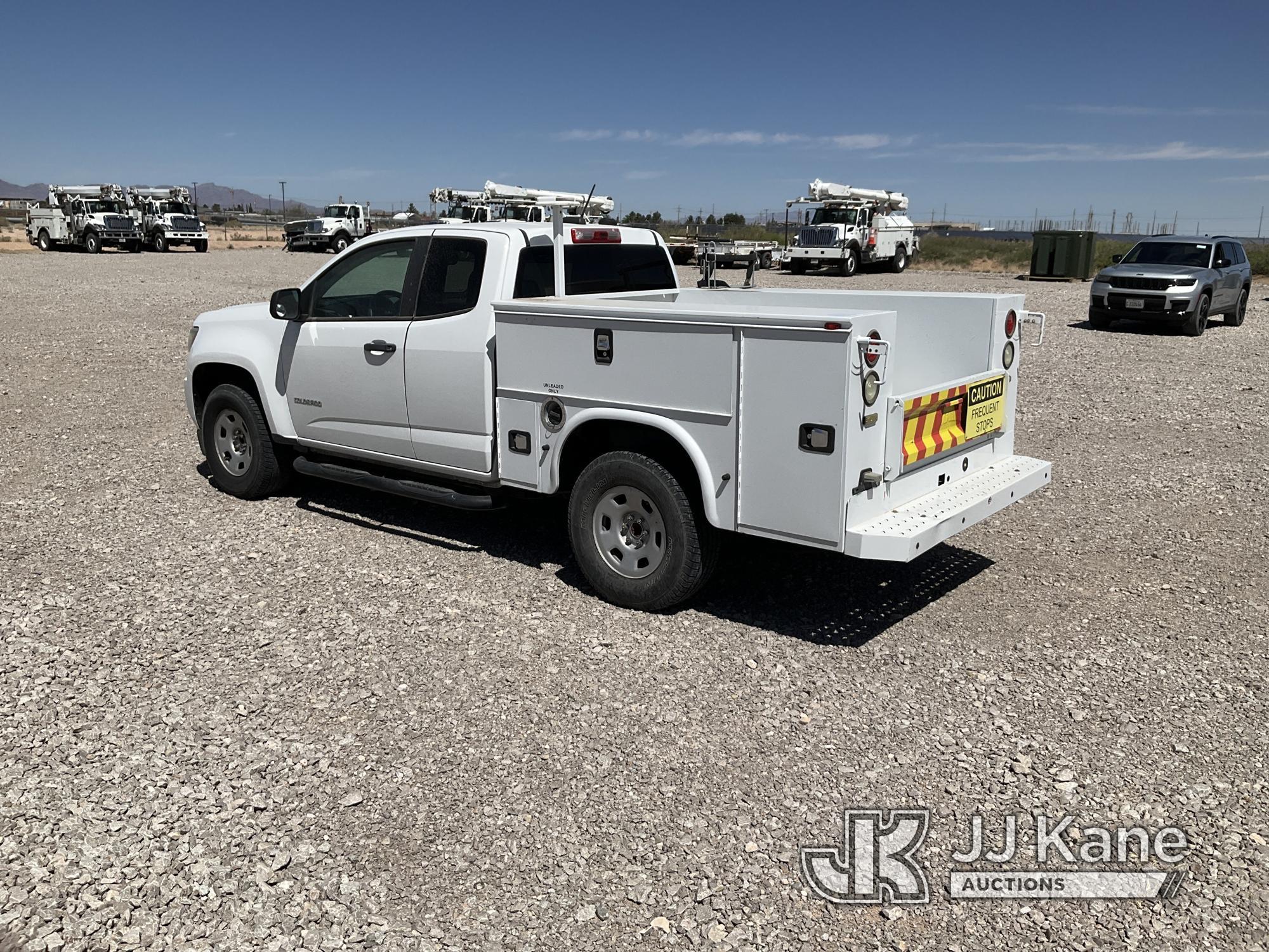 (El Paso, TX) 2016 Chevrolet Colorado Extended-Cab Service Truck Starts, Runs and Moves, Heavy Fuel