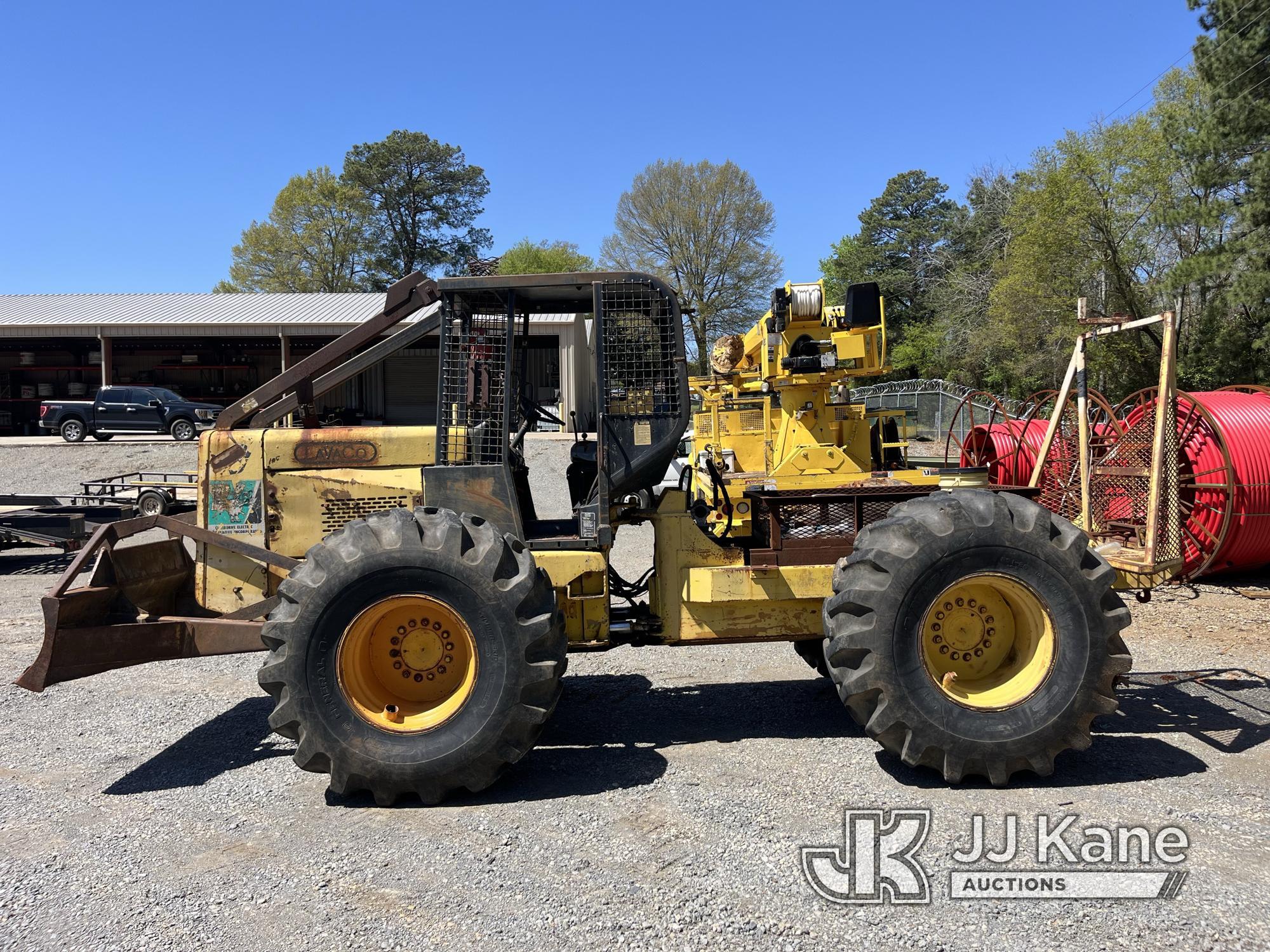 (Farmerville, LA) LaVaCo Rubber Tired Skidder Runs & Moves) (Missing Serial Plate