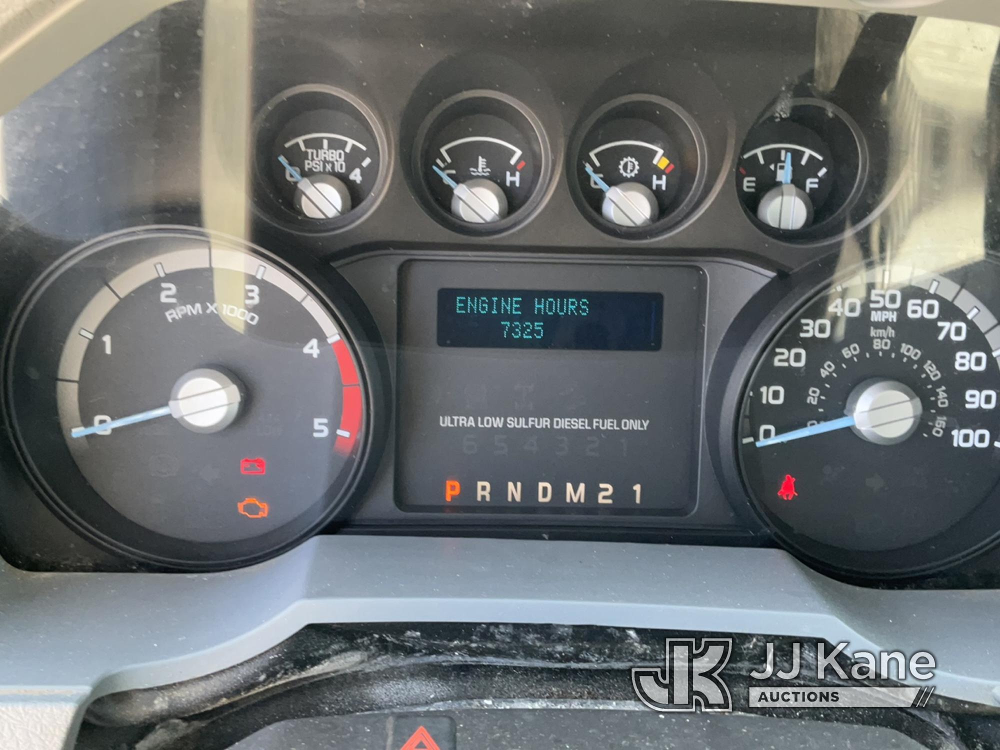 (South Beloit, IL) 2012 Ford F450 4x4 Dump Truck Not Running, Condition Unknown, Cranks, Check Engin