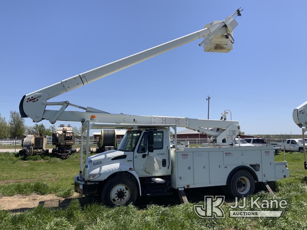 (Yukon, OK) HiRanger 5TC-55, Material Handling Bucket Truck rear mounted on 2013 International 4300