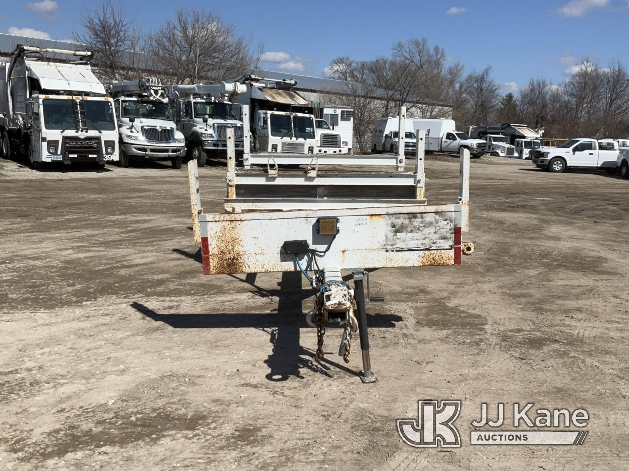 (Des Moines, IA) 1999 Brindle Extendable Pole/Material Trailer, trailer 19 ft. 9in. x 7ft 8in, deck
