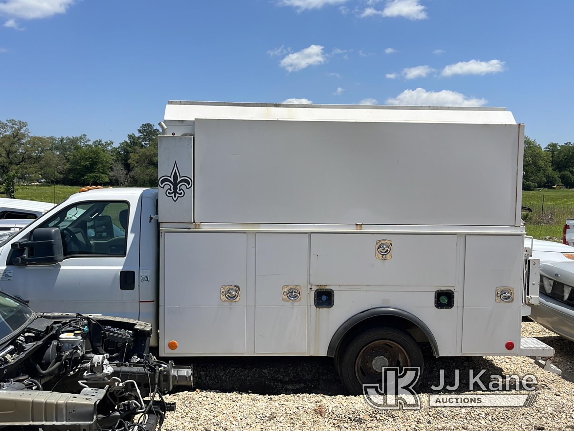 (Robert, LA) 2011 Ford F550 Enclosed High-Top Service Truck Not Running, Condition Unknown