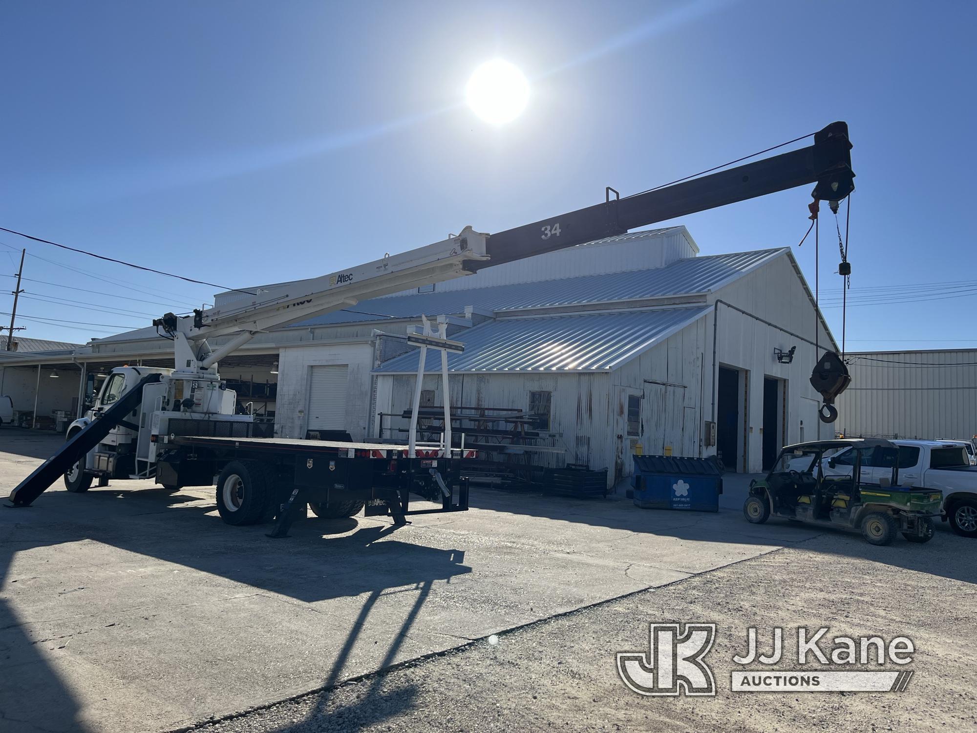 (Lake Charles, LA) Altec AC18-70B, 18 Ton, Hydraulic Crane mounted behind cab on 2012 Freightliner M