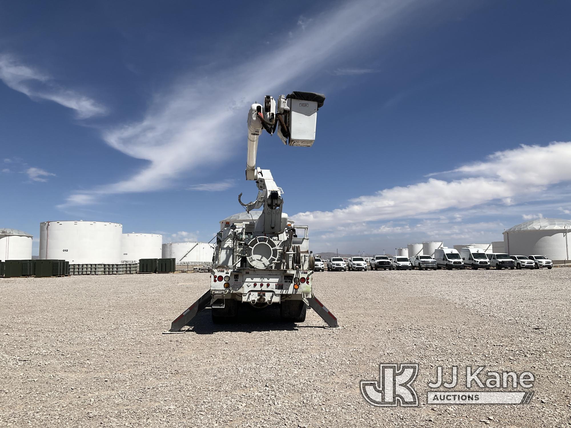 (El Paso, TX) Altec AM55-E, Over-Center Material Handling Bucket rear mounted on 2008 International