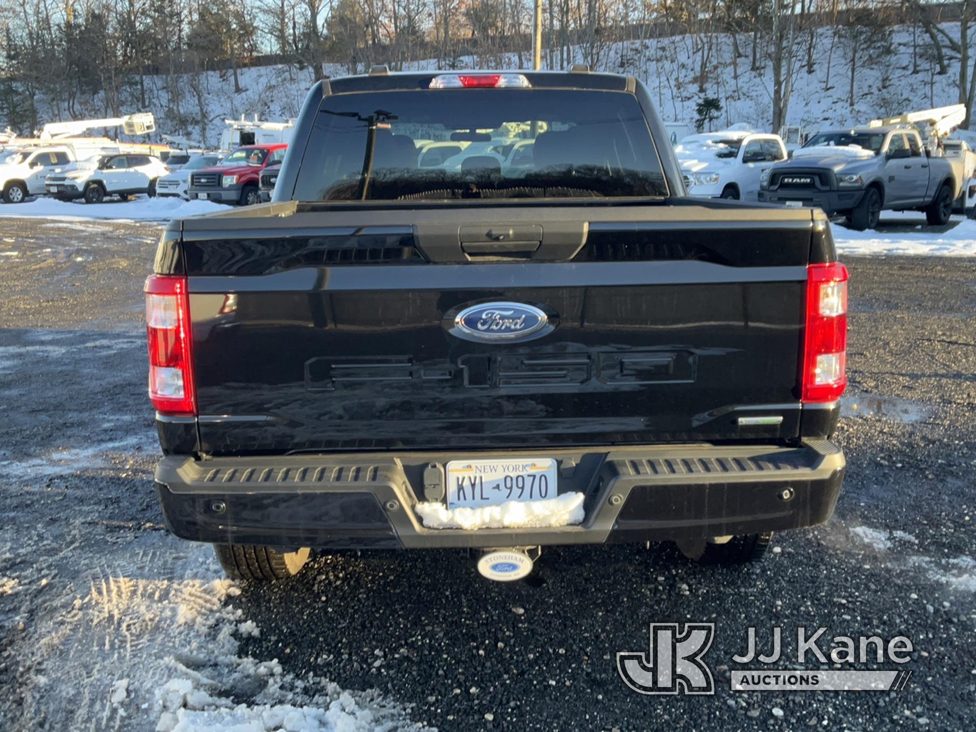 (Kings Park, NY) 2021 Ford F150 XLT 4x4 Crew-Cab Pickup Truck Runs & Moves, Minor Body Damage) (Insp