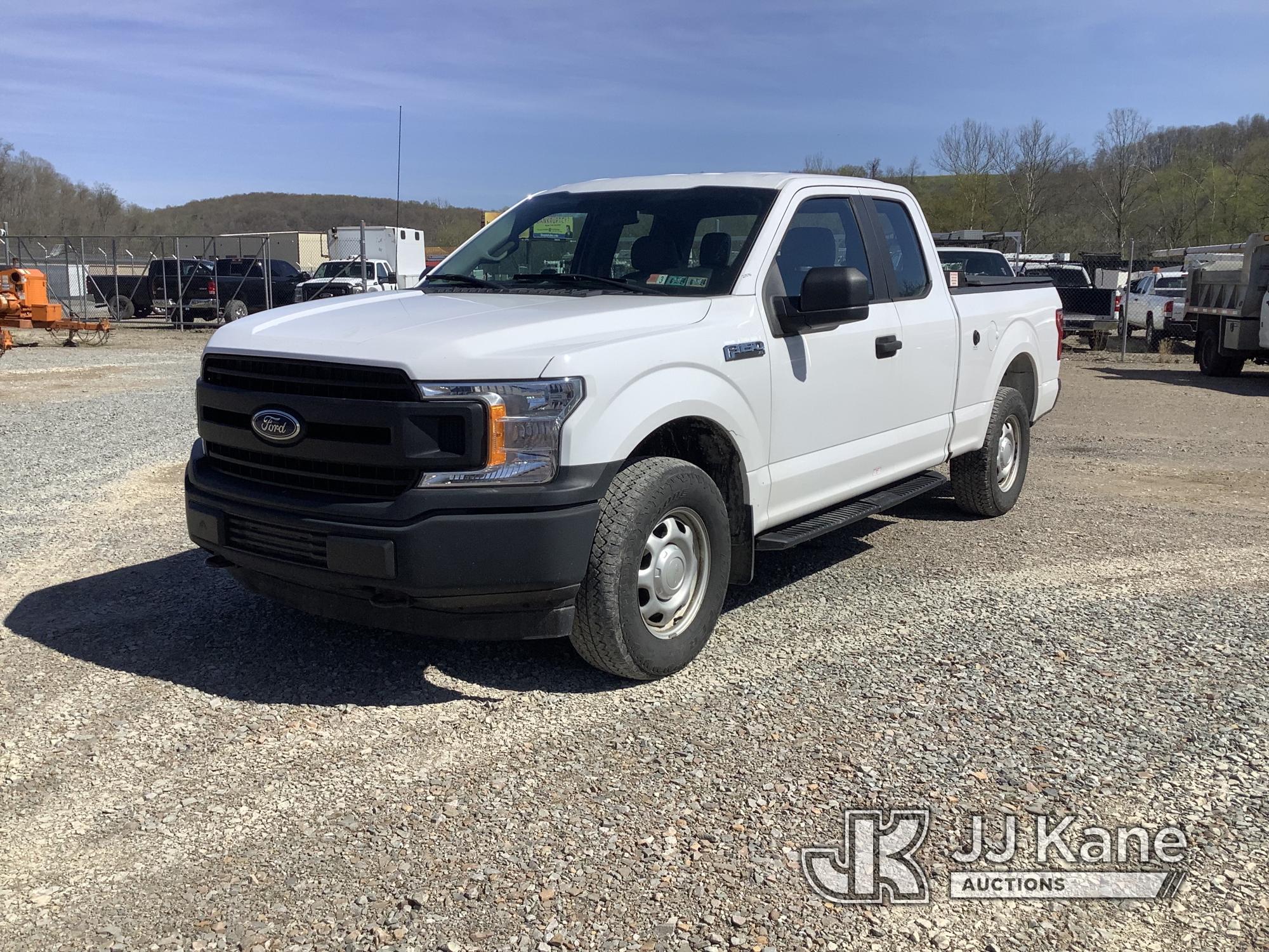 (Smock, PA) 2018 Ford F150 4x4 Extended-Cab Pickup Truck Runs & Moves, Rust Damage