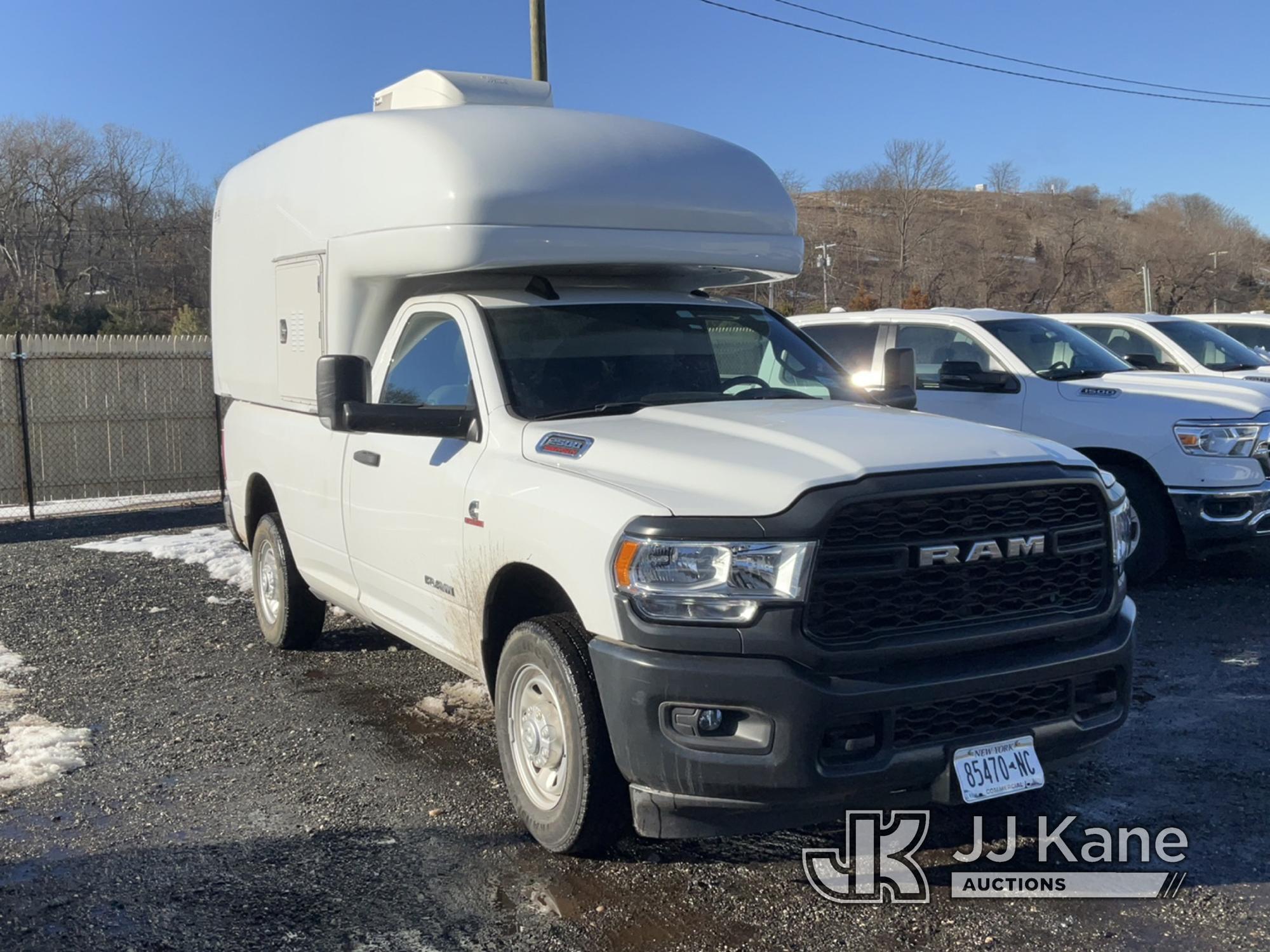 (Kings Park, NY) 2022 Ram 2500 Pickup Truck Runs & Moves, Body Damage) (Inspection and Removal BY AP