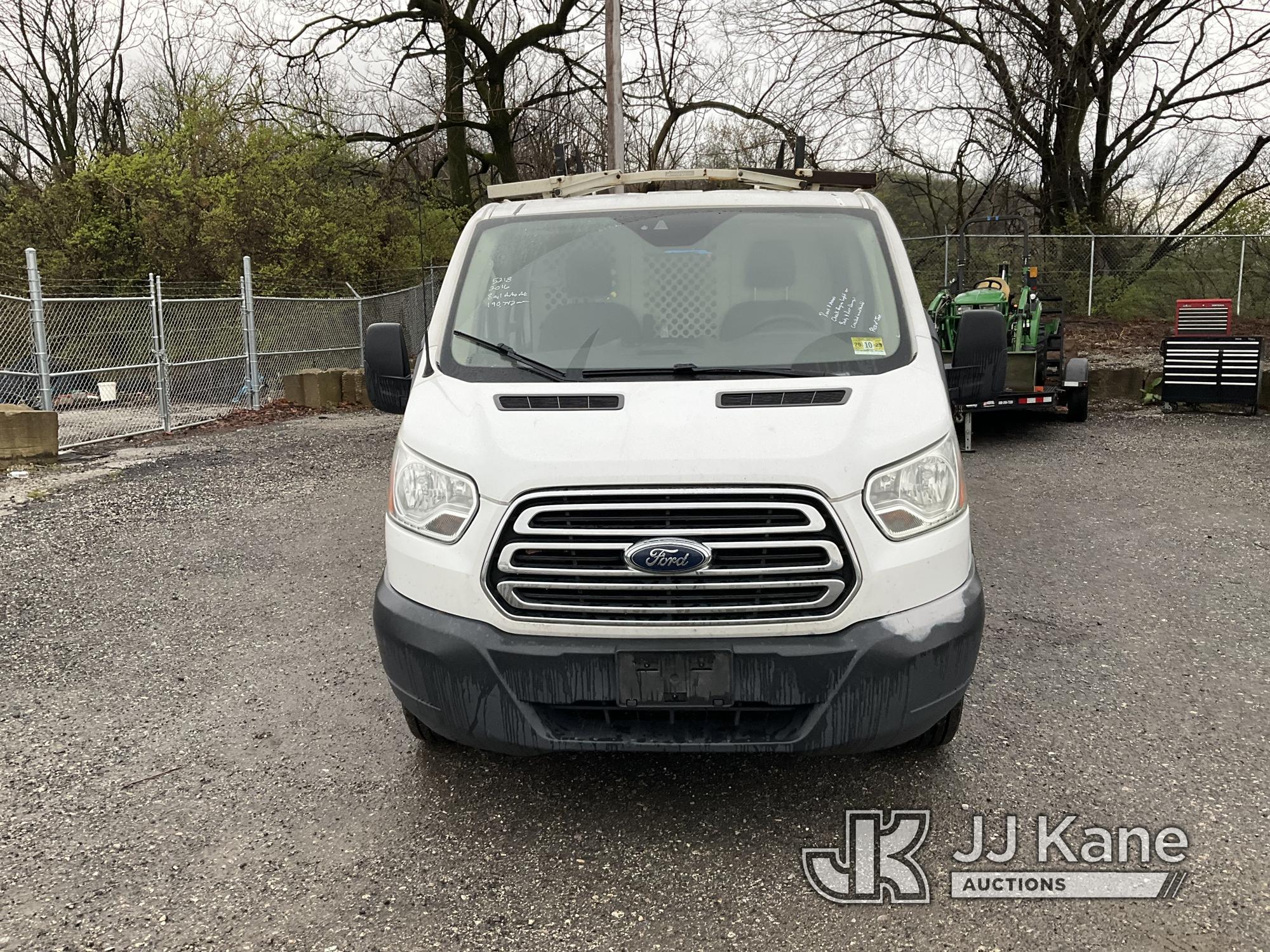 (Plymouth Meeting, PA) 2016 Ford Transit-250 Cargo Van Runs & Moves, Check Engine Light On, Cracked