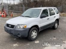 (Plymouth Meeting, PA) 2006 Ford Escape 4x4 4-Door Sport Utility Vehicle Runs & Moves, Body & Rust D