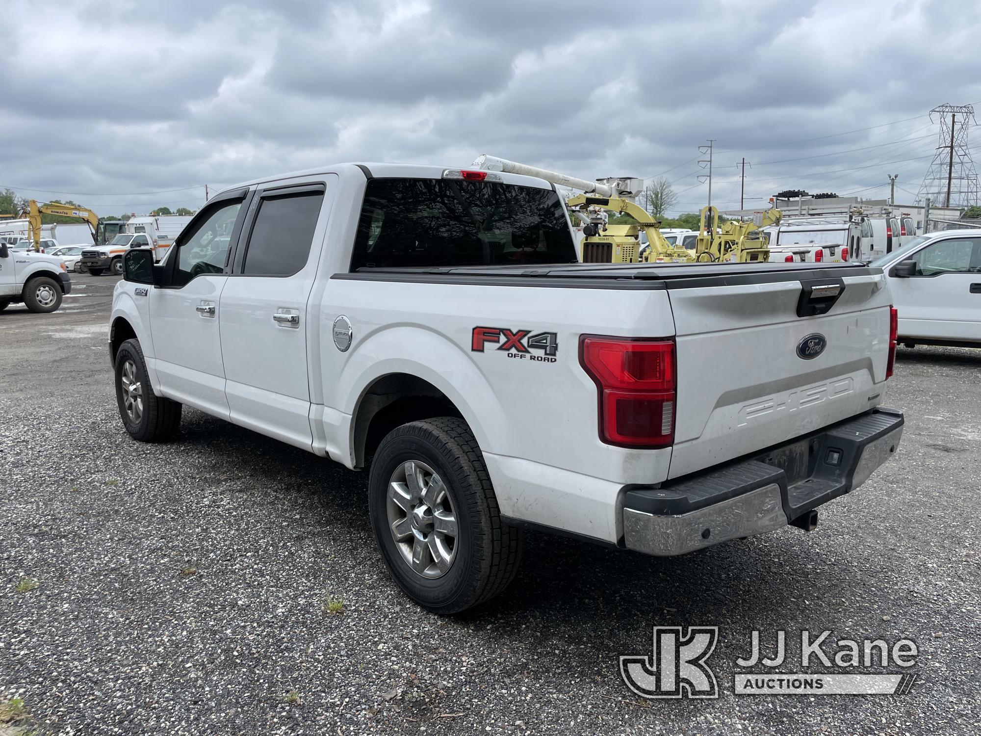(Plymouth Meeting, PA) 2018 Ford F150 4x4 Crew-Cab Pickup Truck Bad Engine,Runs & Moves, Abs Light O