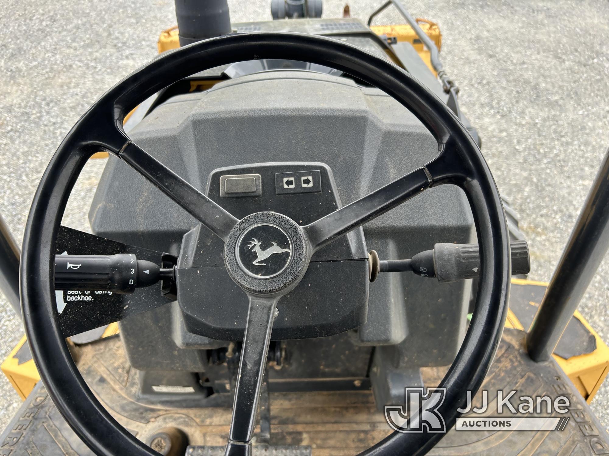 (Hagerstown, MD) 2016 John Deere 310SL Tractor Loader Backhoe Runs, Moves & Operates, Warning Light