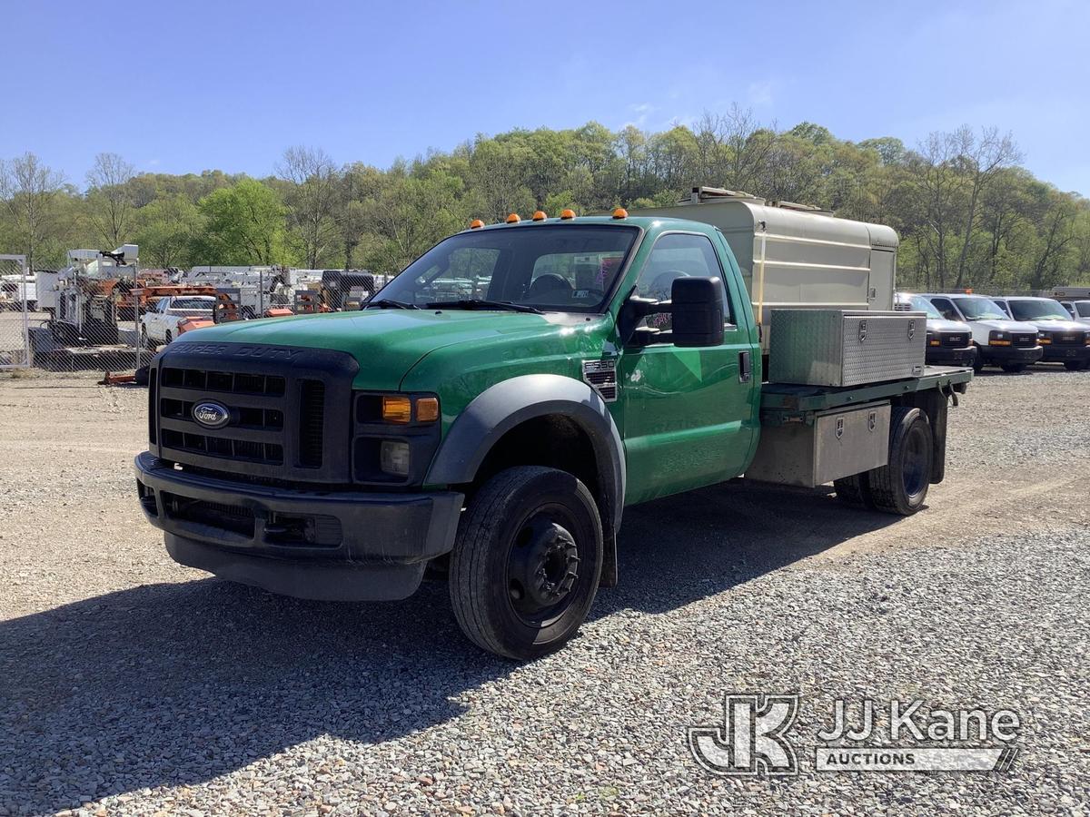 (Smock, PA) 2008 Ford F550 Spray Truck Runs & Moves, Body, Paint & Rust Damage, Sprayer Untested
