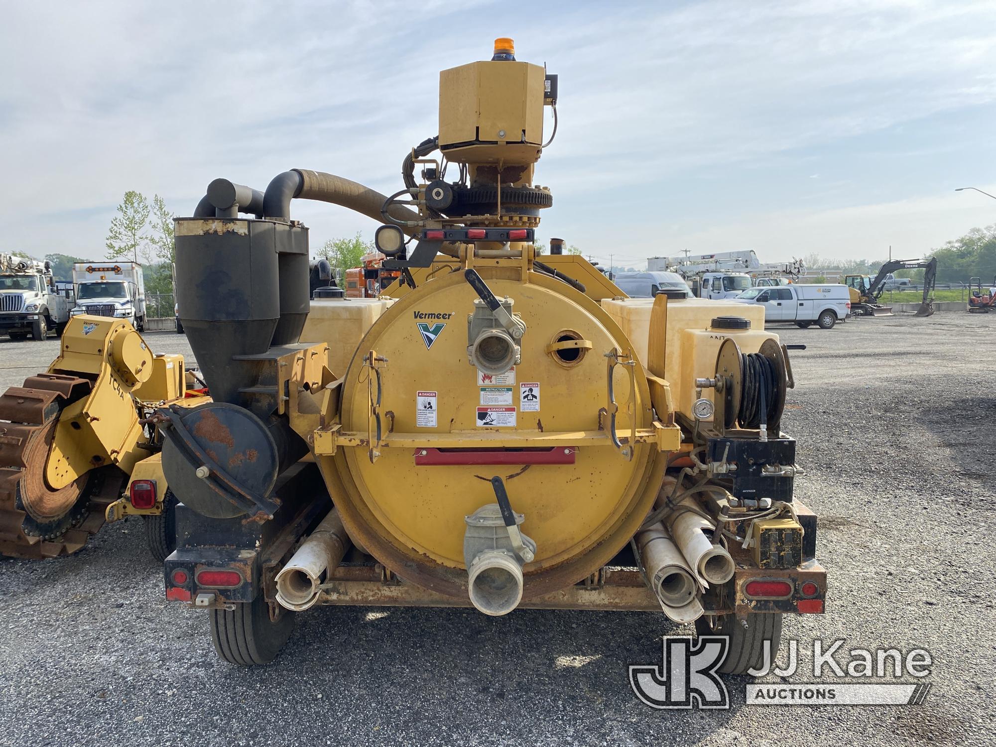 (Plymouth Meeting, PA) 2018 Vermeer VX50-500 Vacuum Excavation Unit, Trailer Mtd. Runs, Not Charging