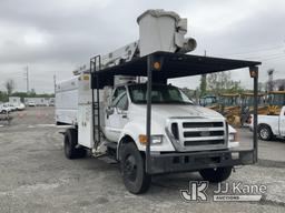 (Plymouth Meeting, PA) Altec LR756, Over-Center Bucket Truck mounted behind cab on 2013 Ford F750 Ch