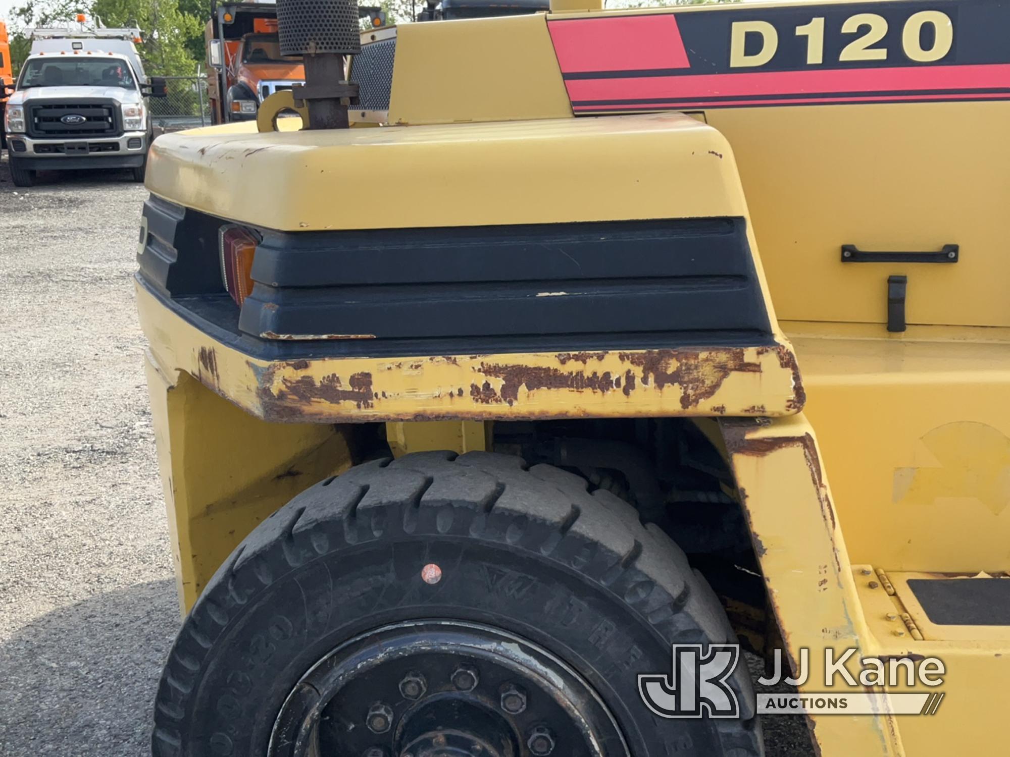 (Plymouth Meeting, PA) 2004 Daewoo D120 Solid Tired Forklift Runs Moves & Operates, Bad Fuel Shut Of