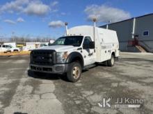 (Lemont Furnace, PA) 2016 Ford F450 Enclosed High-Top Service Truck Runs & Moves, Passenger Side Mir