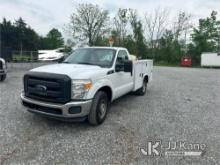 (Hagerstown, MD) 2014 Ford F250 Service Truck Runs & Moves, Low Fuel, Rust & Body Damage