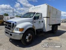 (Plymouth Meeting, PA) 2007 Ford F750 Chipper Dump Truck Runs Rough Moves & Dump Not Operating, PTO