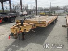 (Springfield, MA) 2013 Lucon Inc. Custom Heavy Haul 10T202ALP T/A Tagalong Equipment Trailer Decking