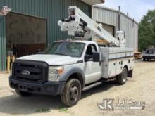 (Harmans, MD) Altec AT40M, Articulating & Telescopic Material Handling Bucket Truck mounted behind c