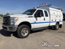 (Plymouth Meeting, PA) 2013 Ford F350 4x4 Extended-Cab Enclosed Service Truck Runs & Moves, Body & R