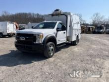 (Smock, PA) 2017 Ford F550 Air Compressor/Enclosed Utility Truck Runs, Moves & Operates, Compressor