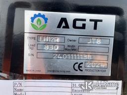 (Charlotte, MI) 2024 AGT LH12R Mini Hydraulic Excavator New/Unused, Hour meter issue - hour meter ru