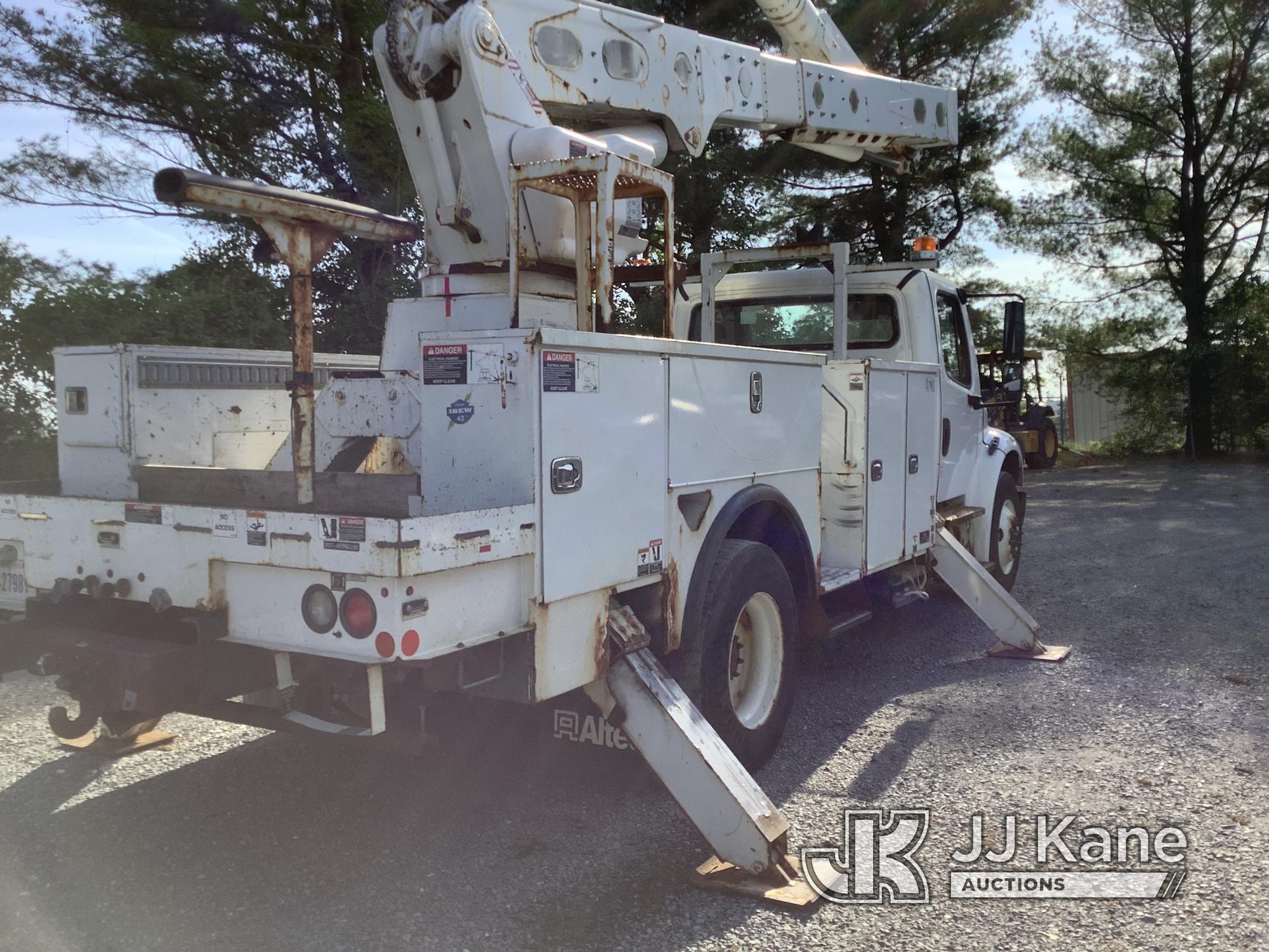 (Frederick, MD) Altec AM55, Over-Center Material Handling Bucket mounted on 2017 Freightliner M2 106