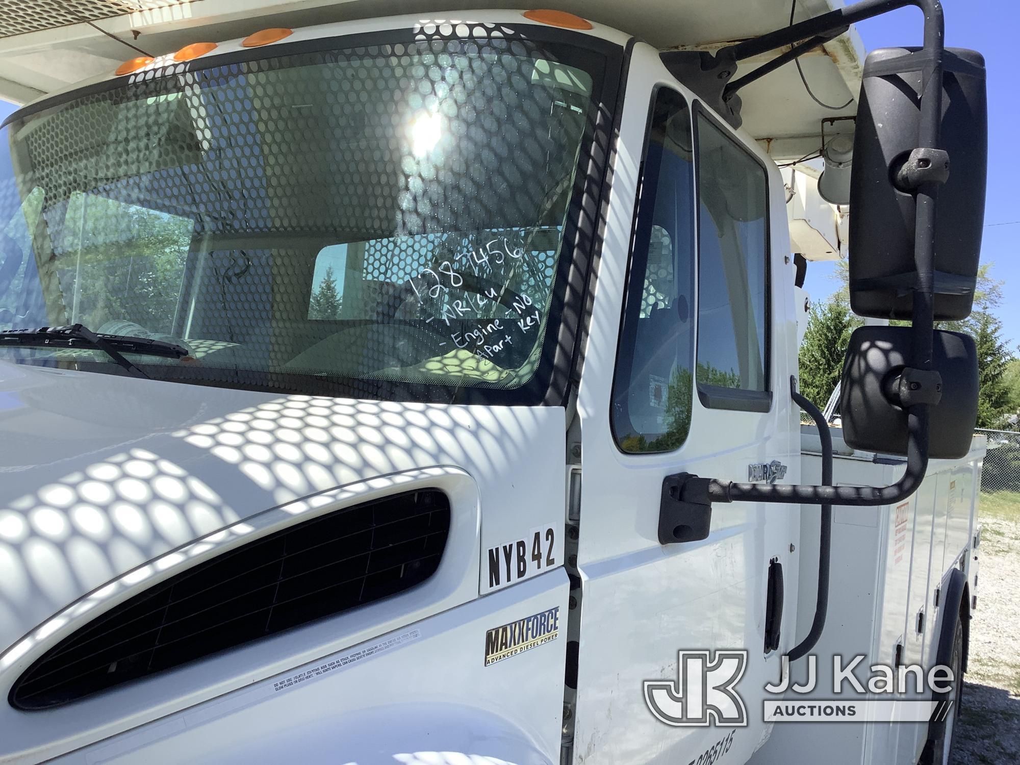 (Fort Wayne, IN) HiRanger 5TC-55, Material Handling Bucket Truck rear mounted on 2012 International