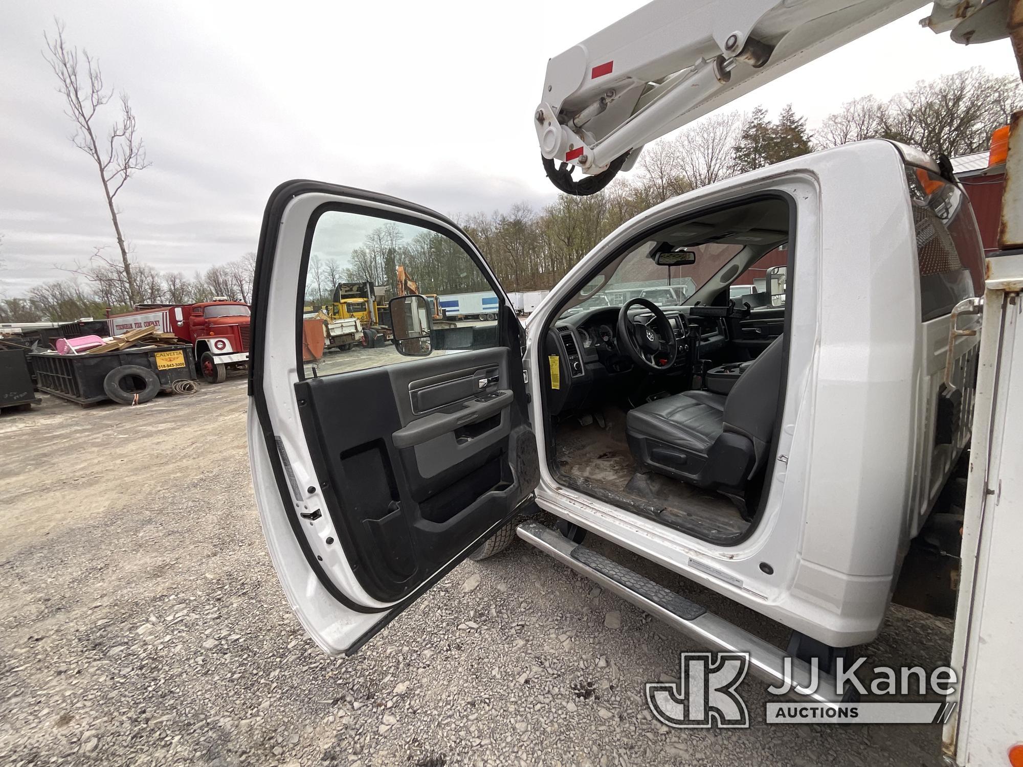 (Catskill, NY) ETI ETC40IH, Articulating & Telescopic Bucket Truck mounted behind cab on 2016 RAM 55
