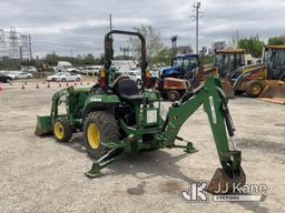 (Plymouth Meeting, PA) 2020 John Deere 2032R 4x4 Mini Tractor Loader Backhoe Runs, Moves & Operates