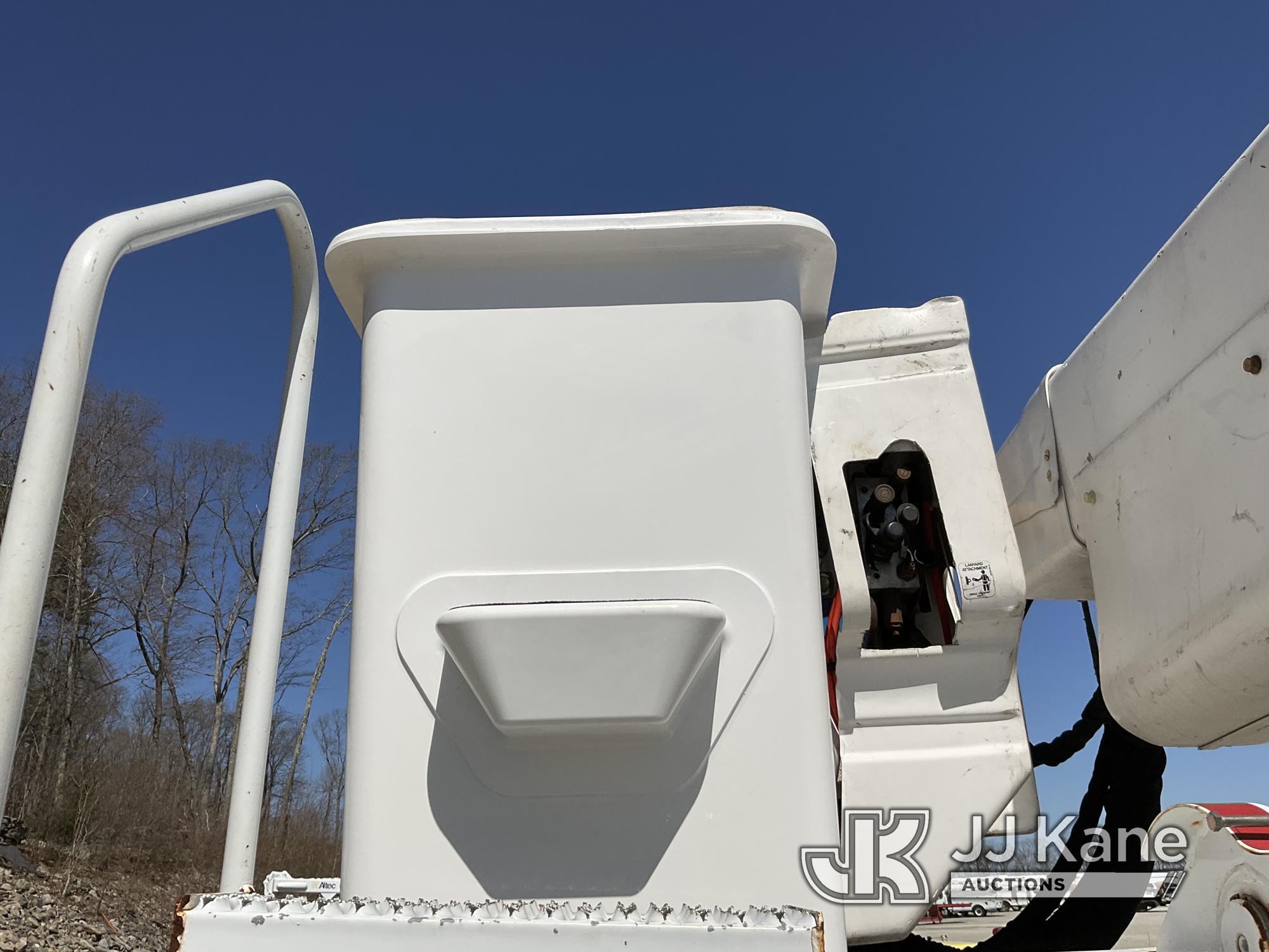 (Shrewsbury, MA) Altec A77-TE93, Articulating & Telescopic Material Handling Bucket Truck rear mount