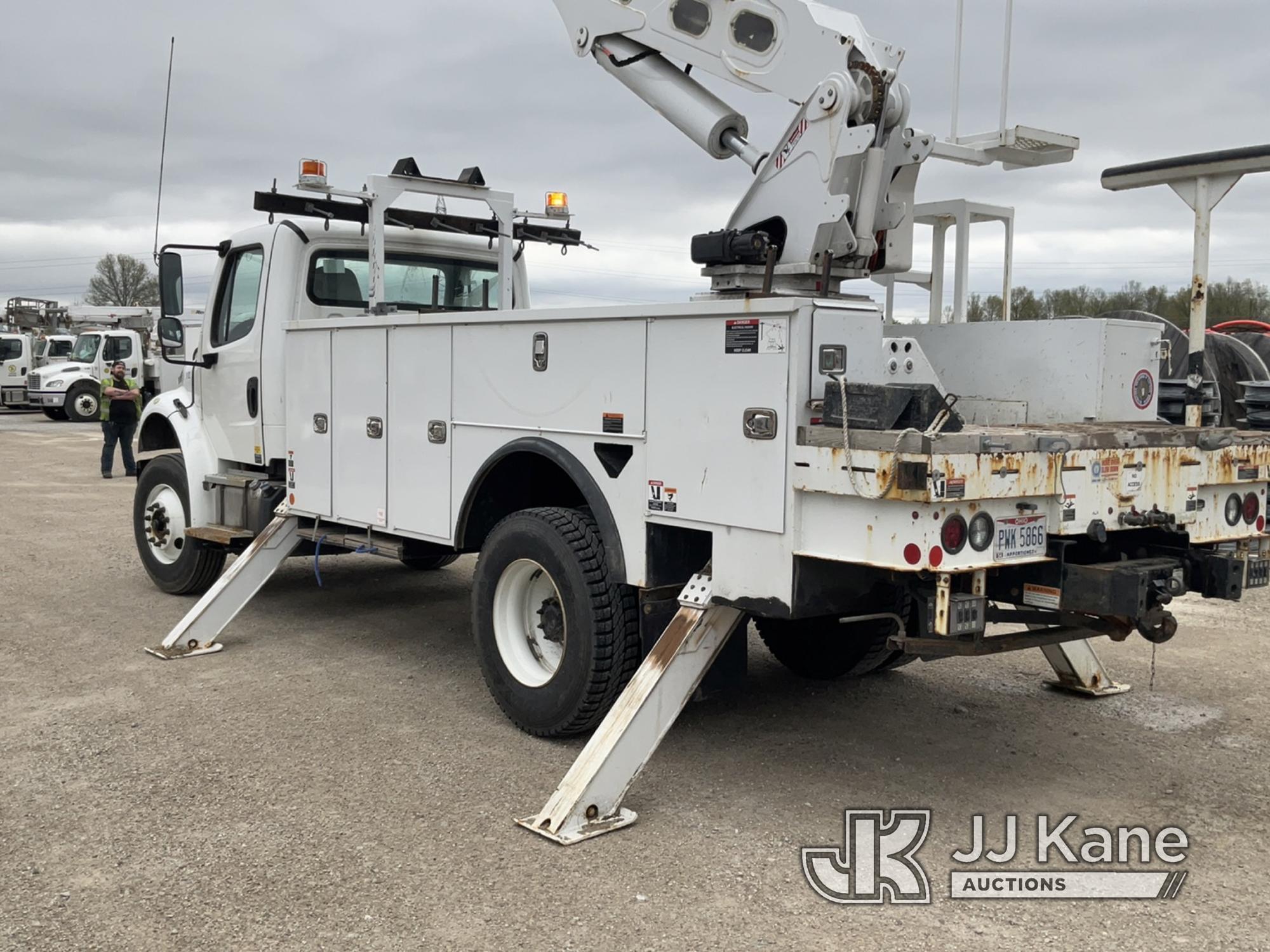 (Pataskala, OH) Altec AA55, Material Handling Bucket rear mounted on 2019 Freightliner M2 Utility Tr